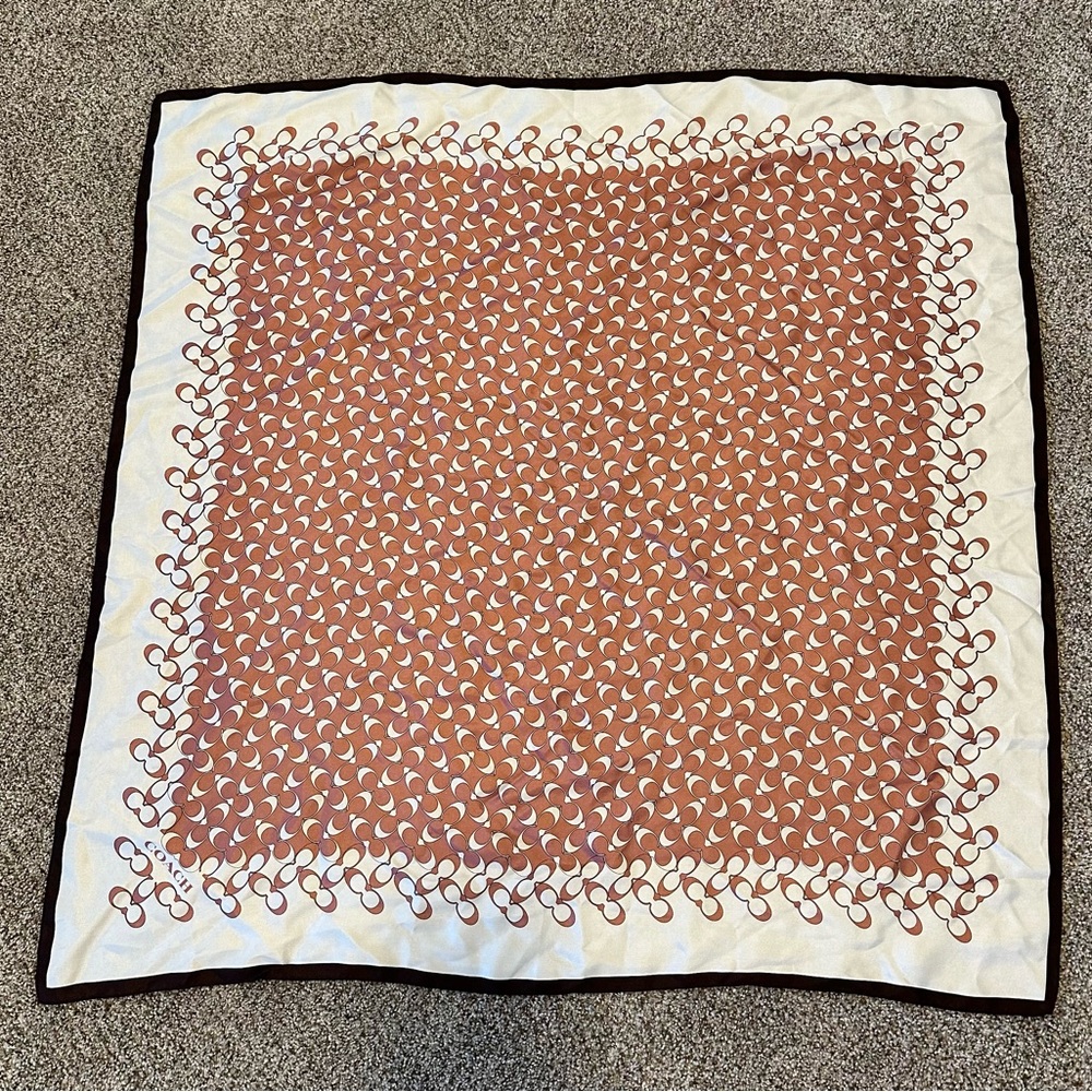 Coach silk scarf